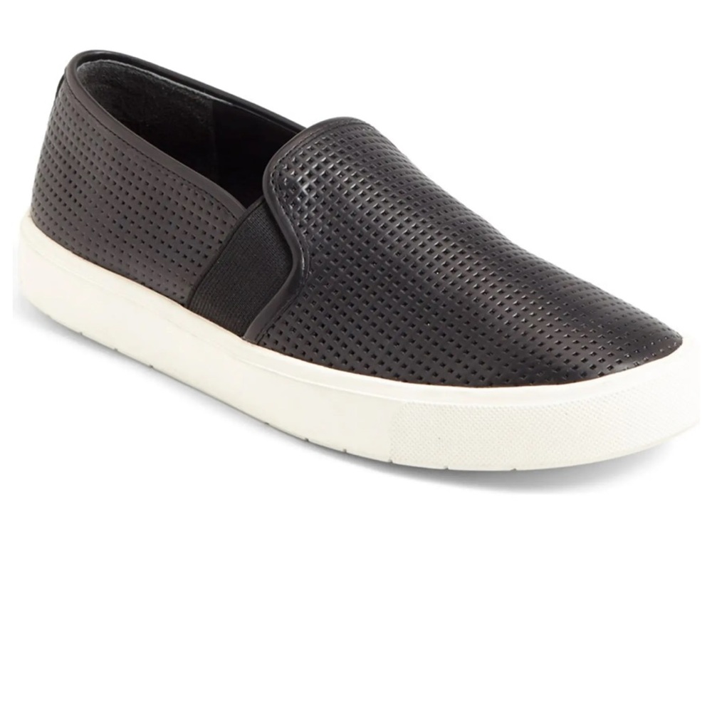 Vince Fletcher Leather Slip On Sneakers